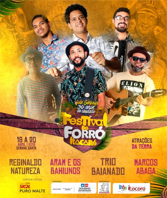 Reginaldo Natureza e confirmado no III Festival de Forró de Itacaré confira as atrações