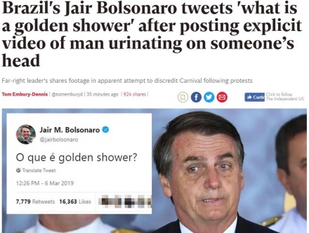 Imprensa internacional detona Jair Bolsonaro