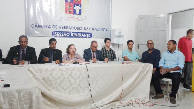 Itapetinga: Câmara realiza sessão na Vila Isabel