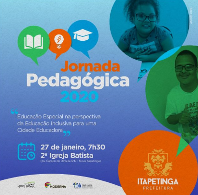 Itapetinga: Educação inclusiva será o tema da Jornada Pedagógica 2020