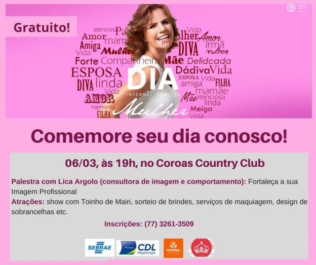 Itapetinga: Com apoio da prefeitura, Sebrae e CDL homenageiam as mulheres