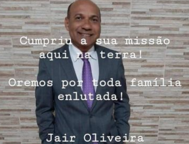 Morre vereador Jair, vítima de Covid-19