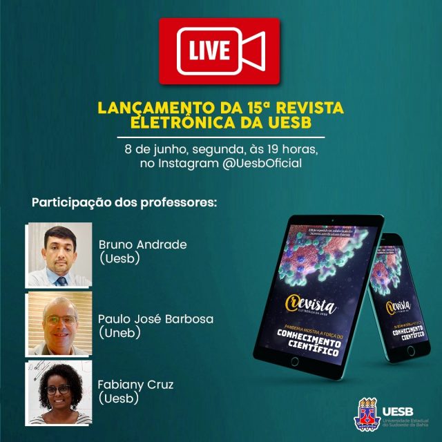 Uesb: Em live, Assessoria de Comunicação lança 15ª Revista Eletrônica