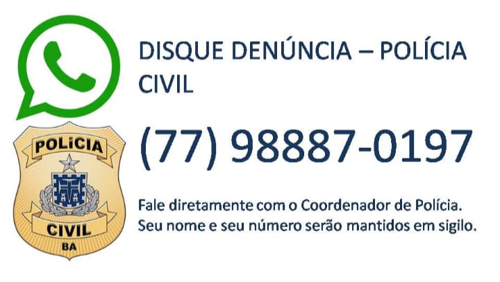 Polícia Civil de Itapetinga reativa o seu Disque Denúncia.