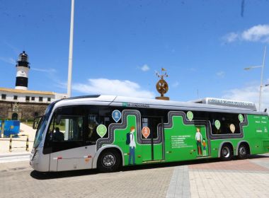 Em fase de testes, ônibus movido a GNV e biometano começa a rodar em Salvador