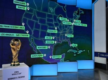 Fifa anuncia cidades-sede da Copa do Mundo de 2026, que será disputada em três países