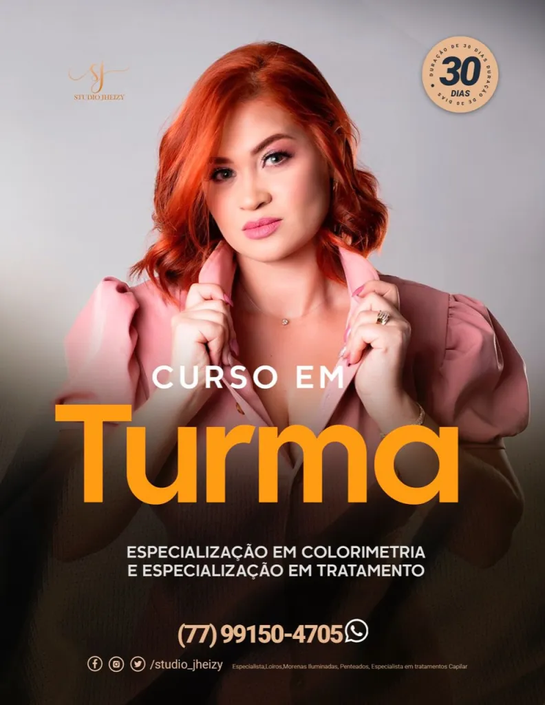 Itapetinga: Jheizy Rocha-Studio Jheizy Curso de Especialização em Colorimetria E tratamento