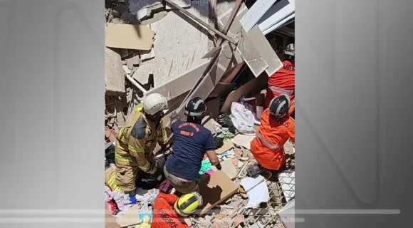 Desabamento de prédio em Aracaju deixa mortos, feridos e duas pessoas desaparecidas