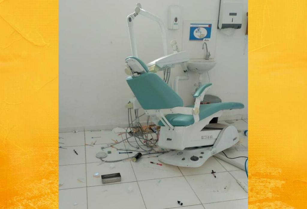 No interior da Bahia Homem quebra equipamentos odontológico, após invadir Unidade de Saúde