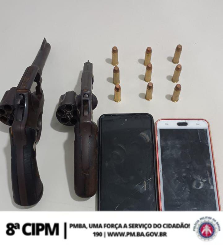 Guarnição da 8ª CIPM Apreende Duas Armas de Fogo Na Cidade de Macarani