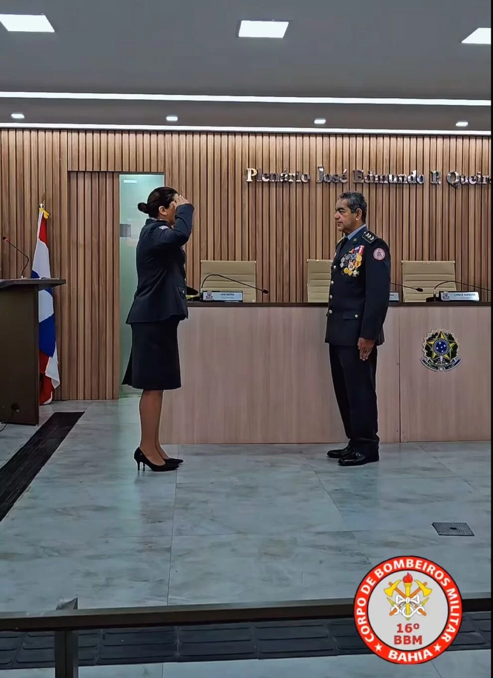 Tenente-coronel Carla Morais assume comando do 16º Batalhão de Bombeiros Militar em Santo Antônio de Jesus