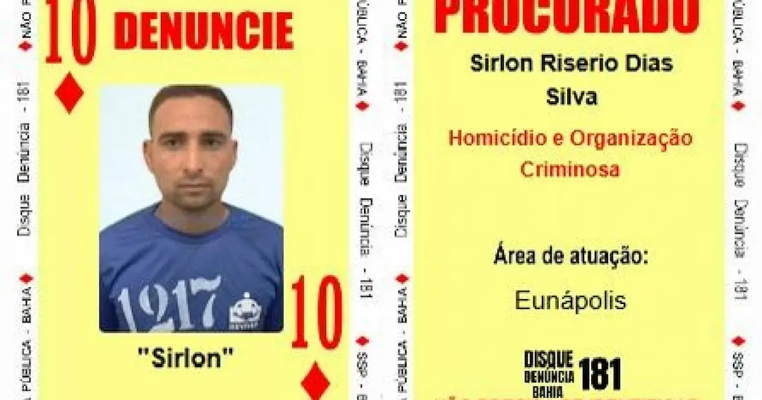 Seis suspeitos são inseridos no Baralho do Crime da Segurança Pública