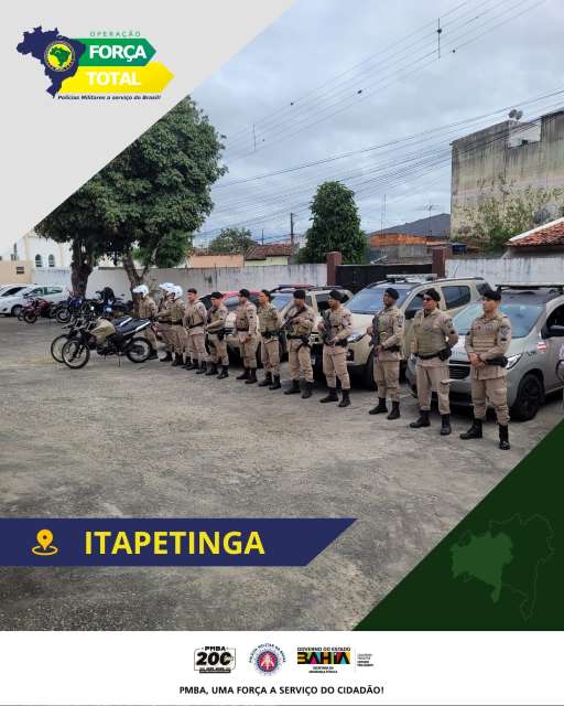 Bahia mobilizada pela segurança: Operação Força Total entra em ação
