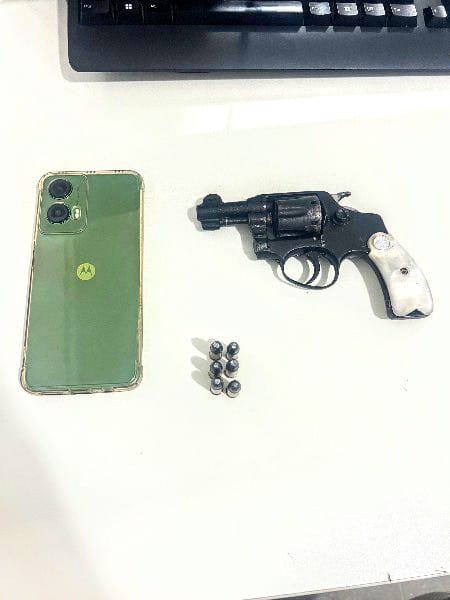 Nervosismo entrega homem armado em Itambé: Guarnição da 8ªCIPM Apreende Revólver