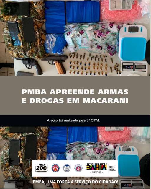 Tráfico de drogas sofre novo baque com operação da 8ª CIPM em Macarani.