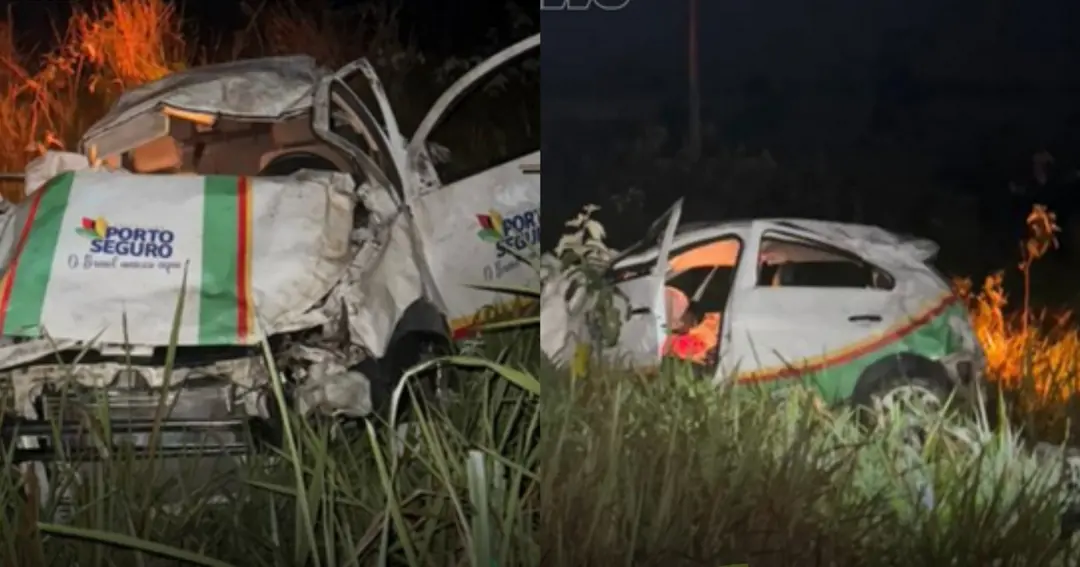 Acidente com carro de secretaria de Saúde de Porto Seguro deixa um morto e dois feridos