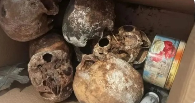 Polícia acha mais de 12 crânios e ossos humanos em apartamento