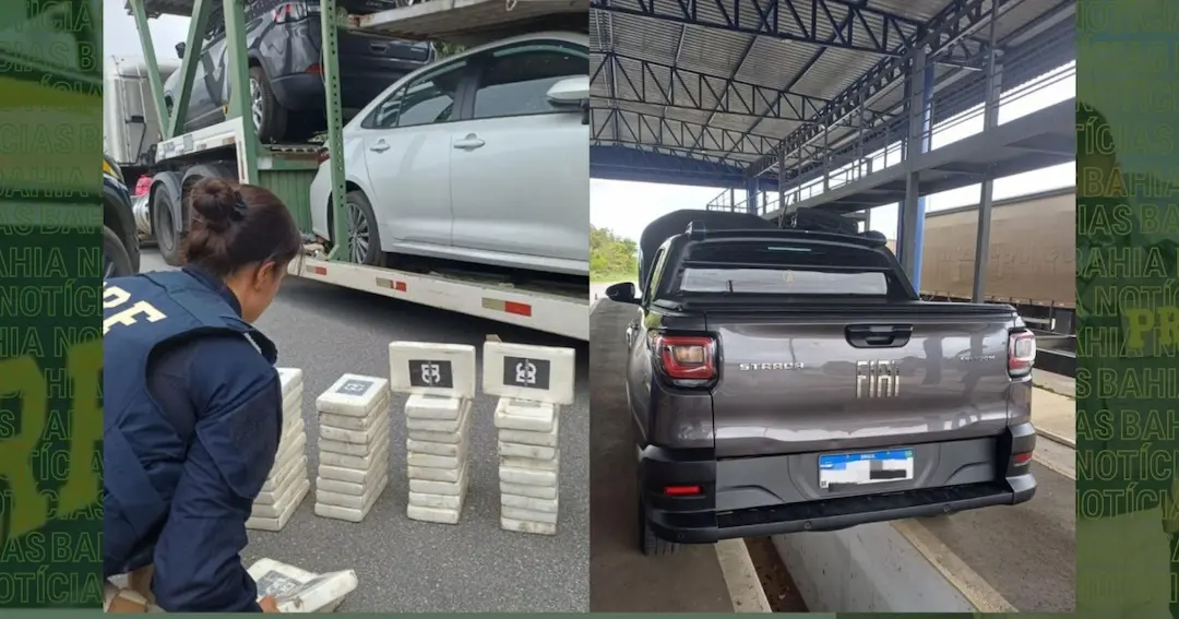 Ação da Polícia Rodoviária Federal resulta em grande apreensão de entorpecentes e carro irregular em Vitória da Conquista