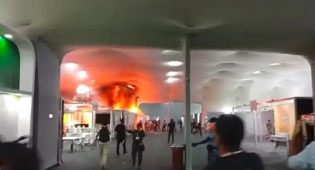 Incêndio atinge pavilhão da COP30 e provoca evacuação em Belém