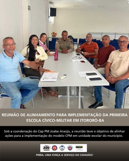 Educação e cidadania: Itororó se prepara para receber sua primeira Escola Cívico-Militar