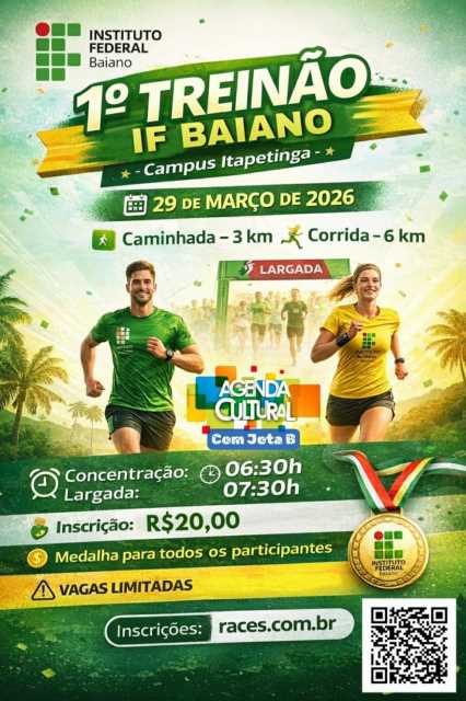 29 de Março: Um Encontro com a Superação no 1º Treinão IFBaiano – Campus Itapetinga!