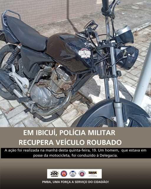 Em Ibicuí, Polícia Militar recupera veículo roubado