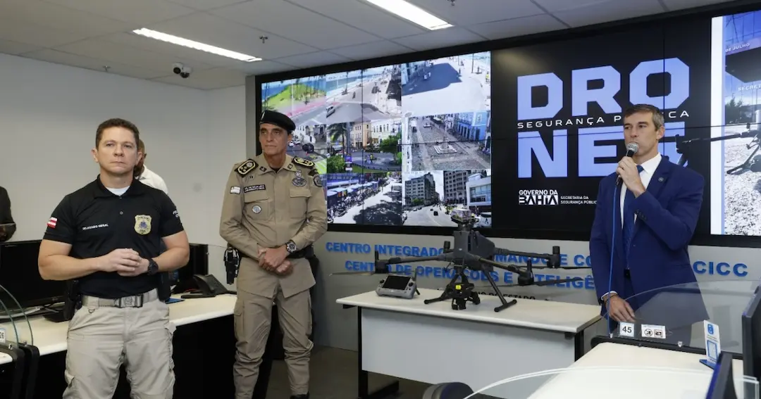 Governo do estado entrega novos “superdrones” para combater facções criminosas na Bahia