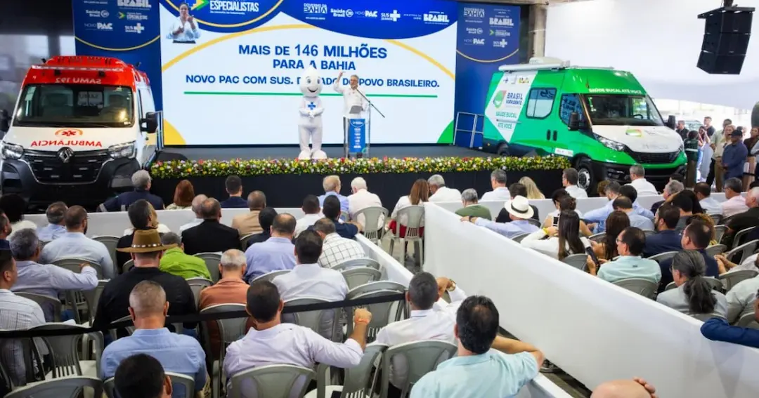 Governo federal entrega pacote de saúde para Bahia através do PAC