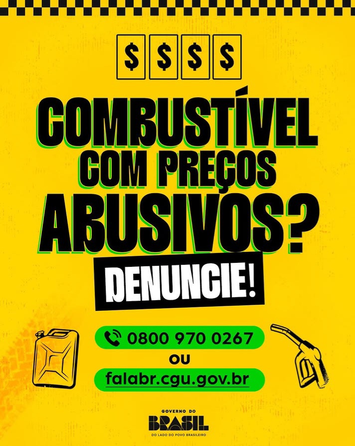 Denuncie preços abusivos dos combustíveis em Itapetinga: Governo Federal reforça o combate, ampliando os canais de denúncia e a fiscalização conjunta da ANP, Senacon e Polícia Federal