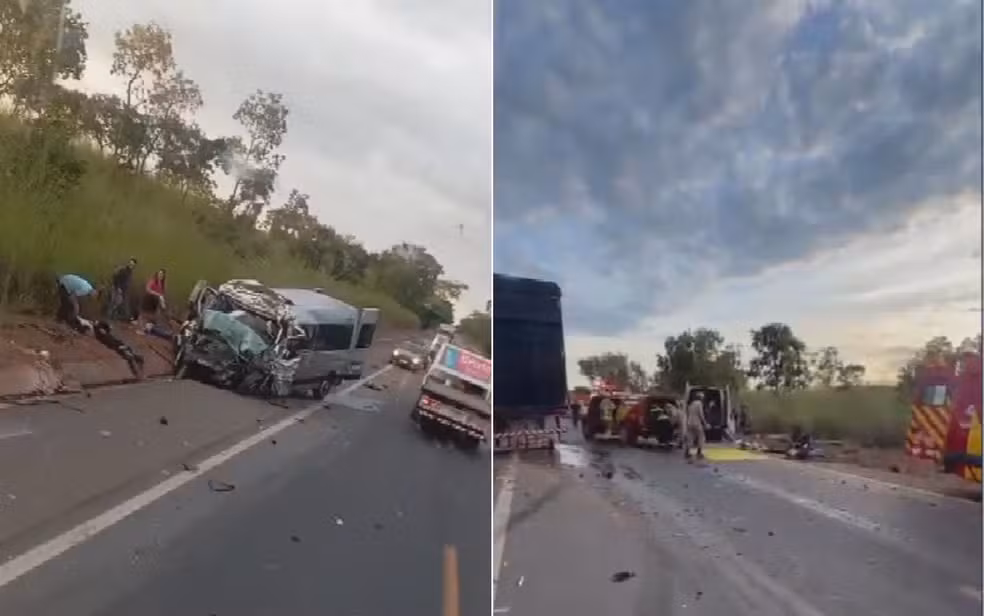 Sete vítimas de acidente com oito mortos em Goiás voltavam de velório, diz família