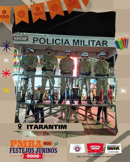 Segurança reforçada marca os festejos de Santo Antônio e aniversário de Itarantim