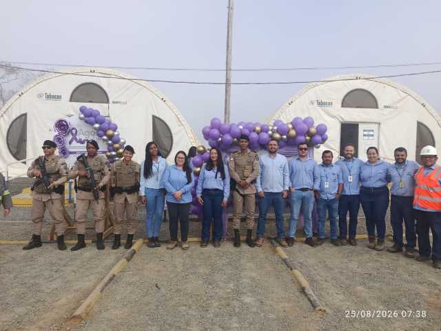 8ª CIPM realiza palestra sobre o combate à violência de gênero em grande empresa de Engenharia e Construção