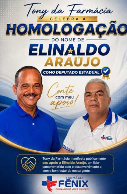 Elinaldo Araújo Recebe Apoio de Tony da Farmácia em Itapetinga