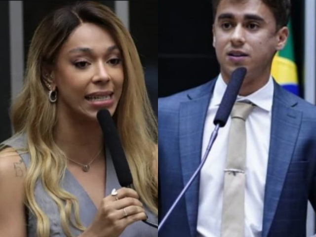 Erika Hilton aciona Justiça Eleitoral contra Nikolas Ferreira por divulgação de documento falso
