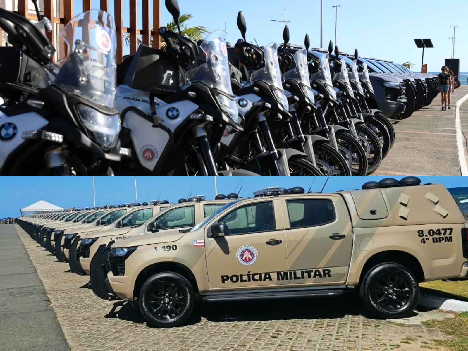 Polícia Militar da Bahia recebe 115 novas viaturas para reforçar policiamento no estado