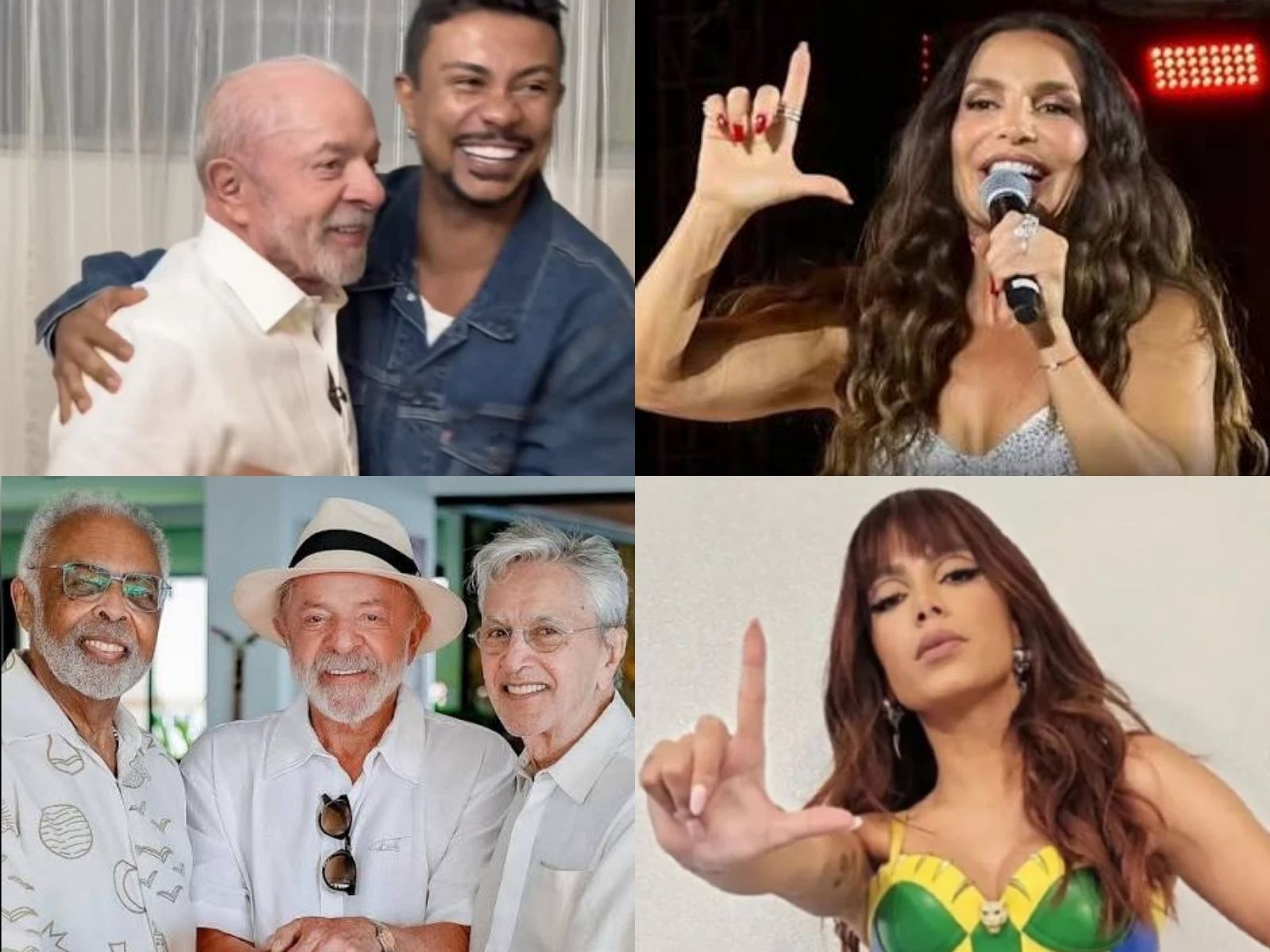 Anitta, Ivete Sangalo e Xamã estão entre artistas que declaram apoio a Lula
